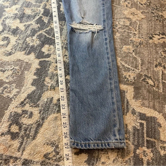 Distressed Etica Blue Denim Jeans - Picture 5 of 5